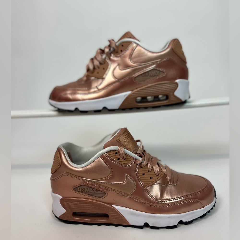 Nike Kids Air Max Metallic Rose Gold Sneakers